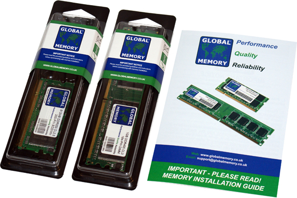 1GB (2 x 512MB) DDR 333MHz PC2700 184-PIN DIMM & 200-PIN SODIMM MEMORY RAM KIT FOR IMAC G4 FLAT PANEL (17 INCH 1GHz, USB 2.0)